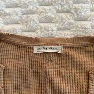 We The Free Brown Waffle Knit Women’s Sweater